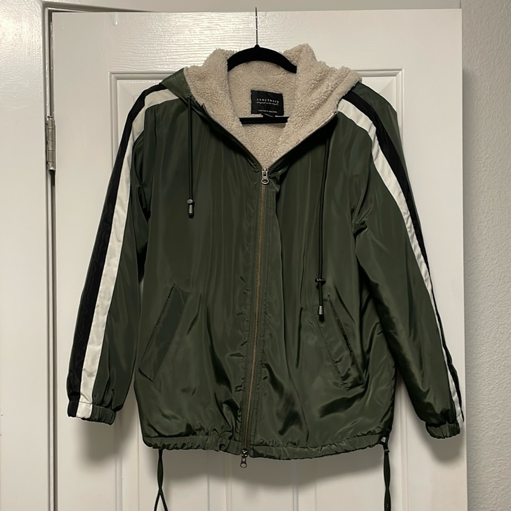 Sanctuary Sports Mini Parka in Army Green